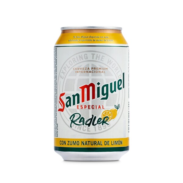 Cerveza Radler Con Limón San Miguel Lata 33 Cl.
