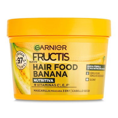 Mascarilla hair food banana ultra nutritiva Fructis frasco 390 ml-0
