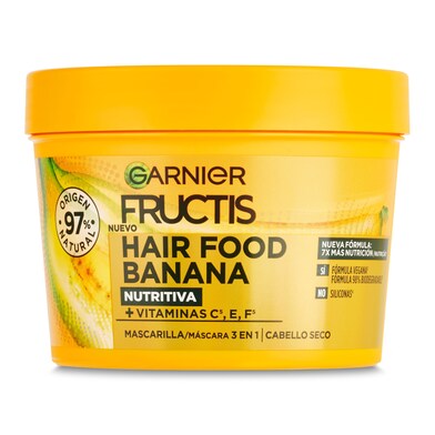 Mascarilla hair food banana ultra nutritiva Fructis frasco 390 ml-0 Mascarilla hair food banana ultra nutritiva Fructis frasco 390 ml-0