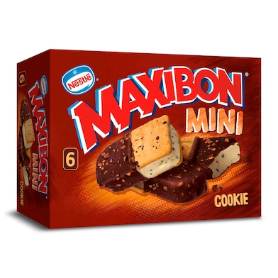Helado mini cookies Nestlé Maxibon estuche 354 g-0