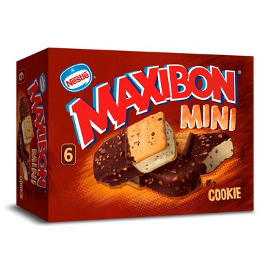 Helado mini cookies Nestlé Maxibon estuche 354 g-0