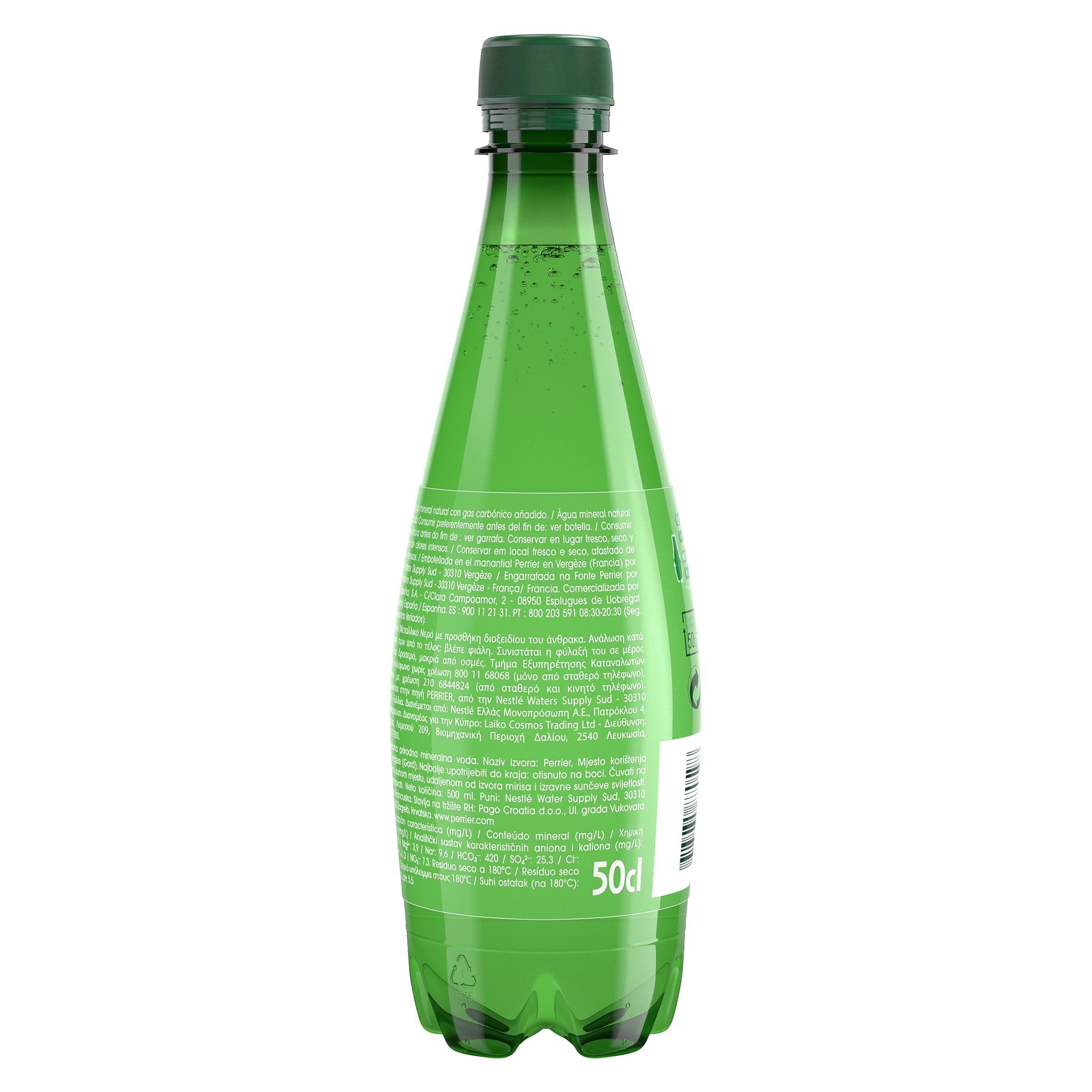 Agua mineral con gas Perrier 500 ml