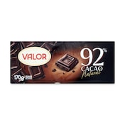 Chocolate negro 92% cacao Valor 170 g
