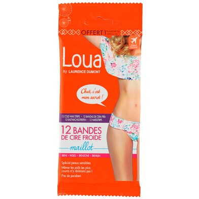 Bandas de cera depilatorias bikini formato viaje Loua bolsa 1 unidad-0 Bandas de cera depilatorias bikini formato viaje Loua bolsa 1 unidad-0
