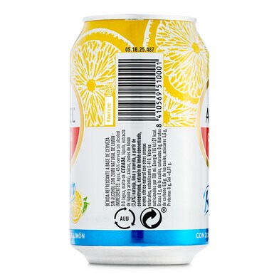 Cerveza radler con limón 0,0% alcohol Amstel lata 33 cl-1