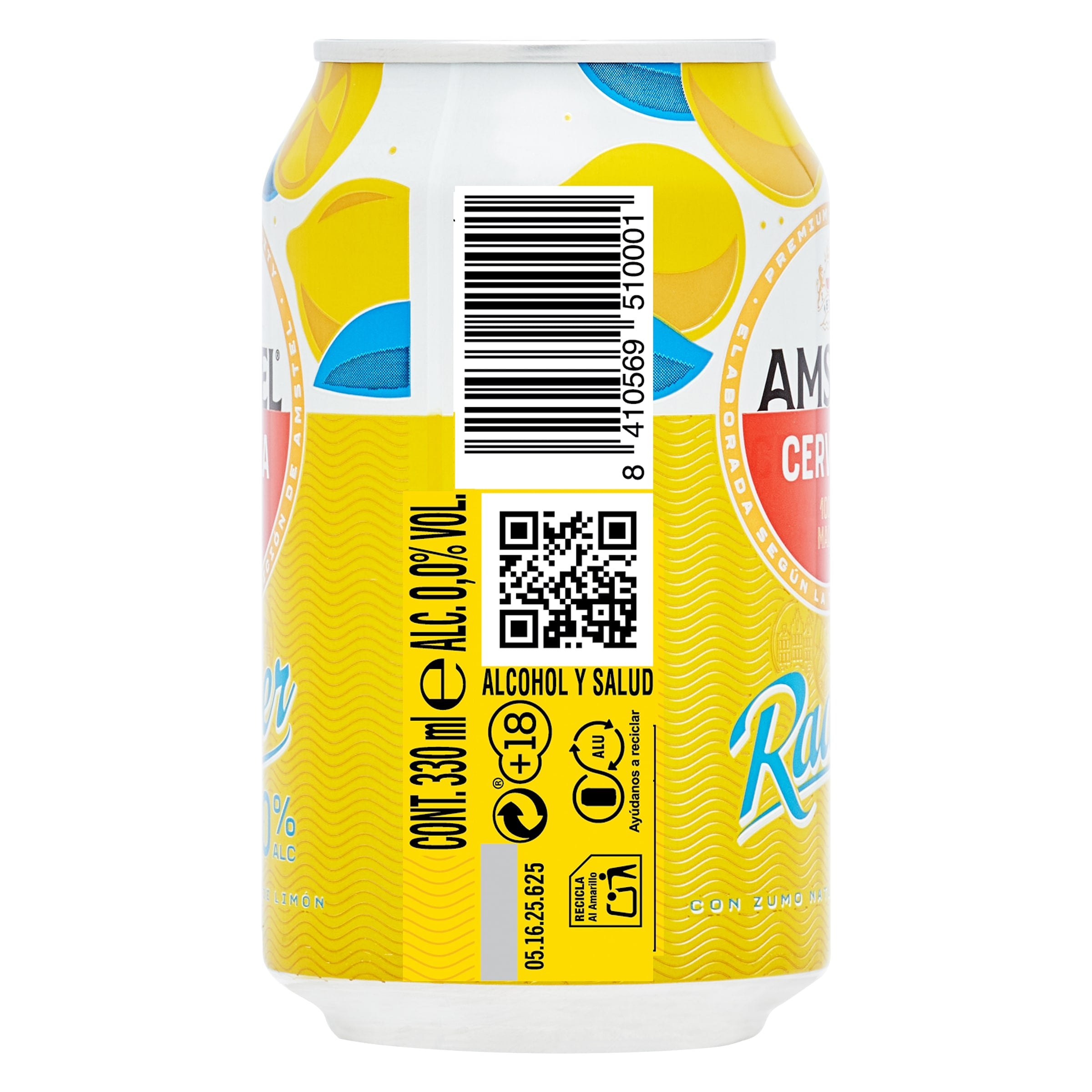 Cerveza radler sin alcohol Amstel 33 cl