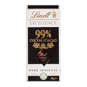Chocolate negro 99% cacao Lindt Excellence 50 g