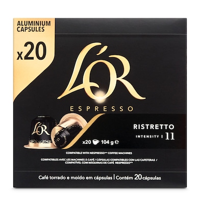 Café en cápsulas espresso ristretto L'Or caja 20 unidades-0