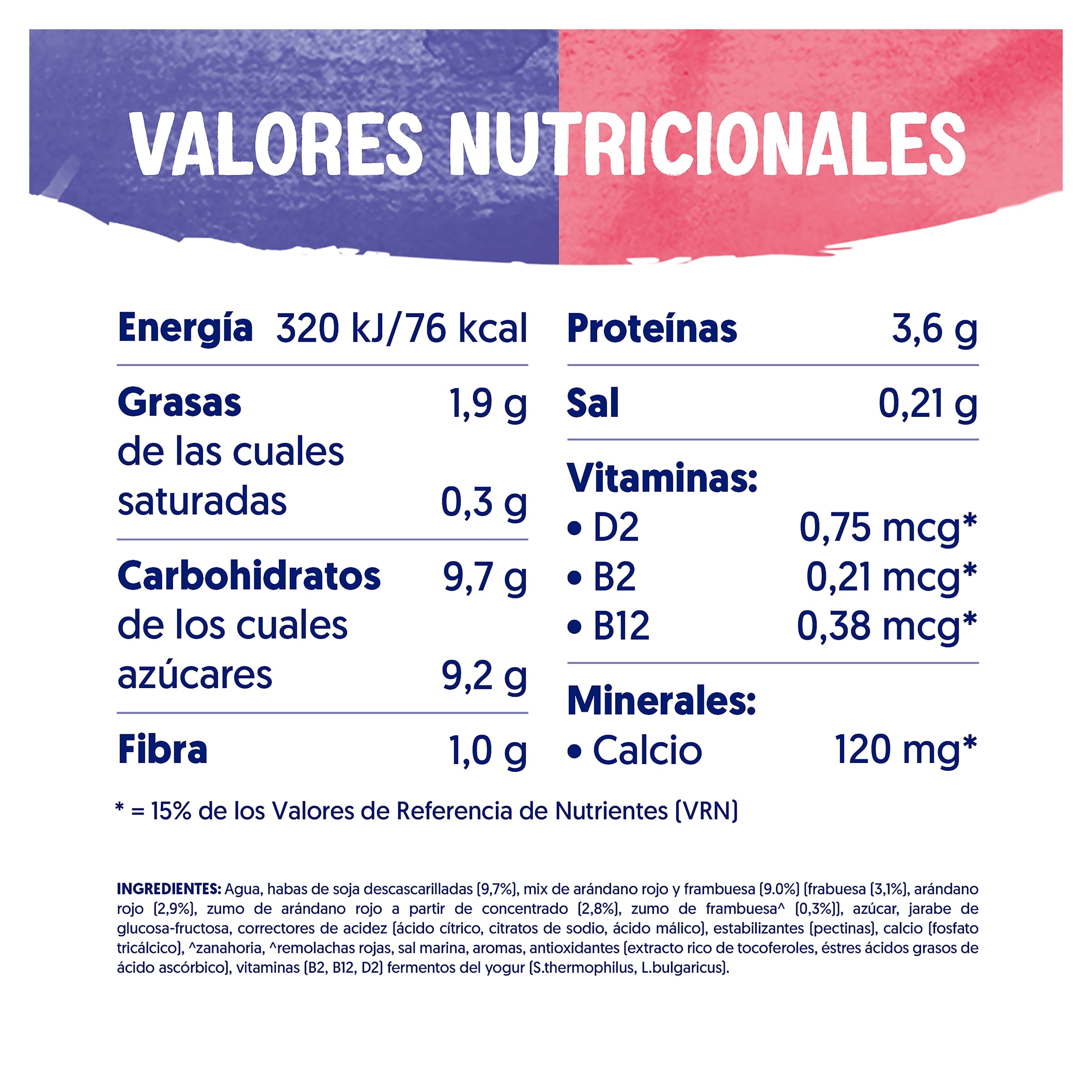 Postre de soja sabor arándanos y frutos rojos Alpro 4 x 125 g