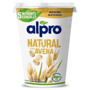 postre de soja natural con avena vaso 400 g