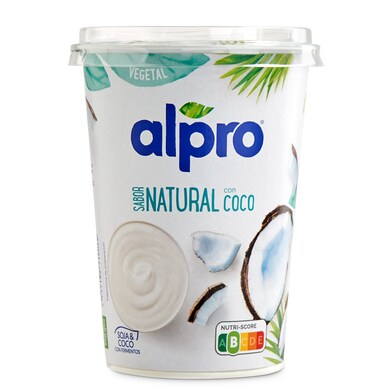 Yogur natural de soja con coco ALPRO VASO 500 GR-1 Yogur natural de soja con coco ALPRO VASO 500 GR-1