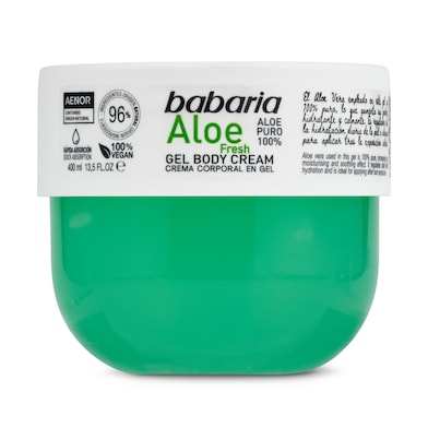 Crema corporal en gel aloe fresh Babaria bote 400 ml-0