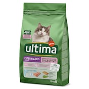 Alimento para gatos esterilizados digestivo con trucha Ultima bolsa 1.5 kg