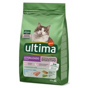 Alimento para gatos esterilizados digestivo con trucha Ultima bolsa 1.5 kg