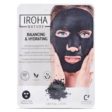 Mascarilla facial detox carbón Iroha sobre 1 unidad-0