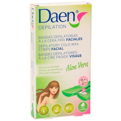 Bandas depilatorias faciales cera fría aloe vera Daen caja 1 unidad-0 Bandas depilatorias faciales cera fría aloe vera Daen caja 1 unidad-0