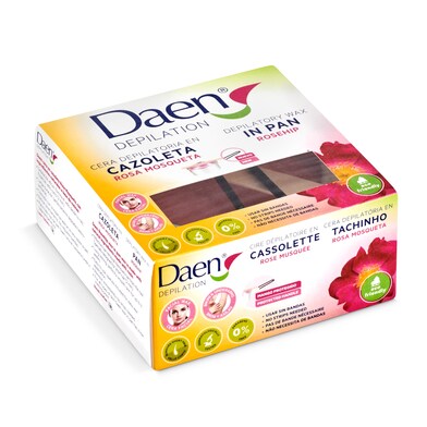 Cera depilatoria en cazoleta rosa mosqueta Daen caja 90 g-0 Cera depilatoria en cazoleta rosa mosqueta Daen caja 90 g-0