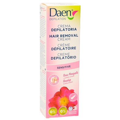 Crema depilatoria rosa mosqueta Daen tubo 125 ml-0