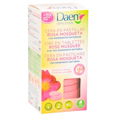 Cera en pastillas rosa mosqueta Daen caja 260 g-0 Cera en pastillas rosa mosqueta Daen caja 260 g-0