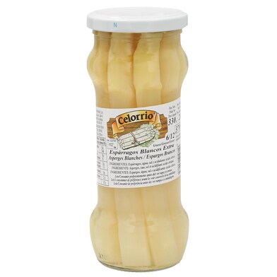 Espárragos blancos extra grueso 6/12 piezas Celorrio frasco 205 g-0 Espárragos blancos extra grueso 6/12 piezas Celorrio frasco 205 g-0