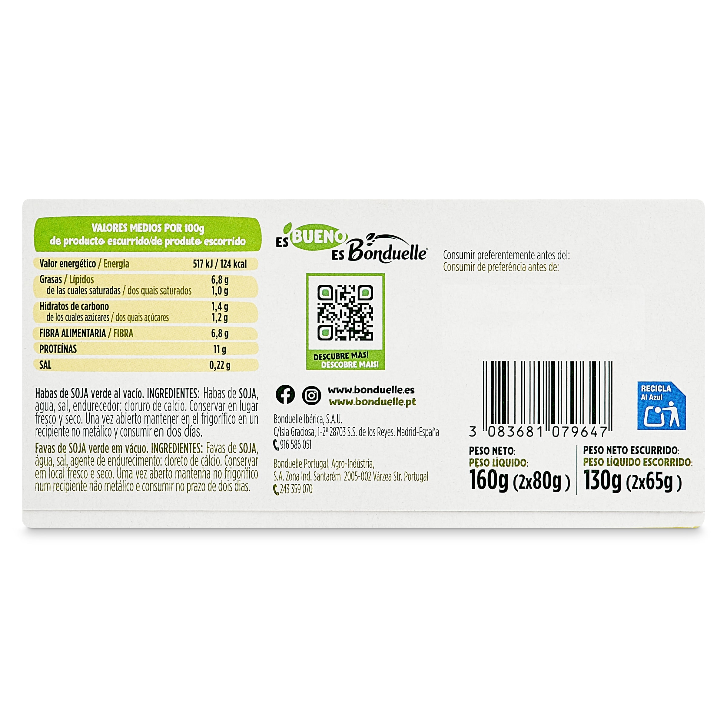 Edamame Bonduelle 2 x 80 g