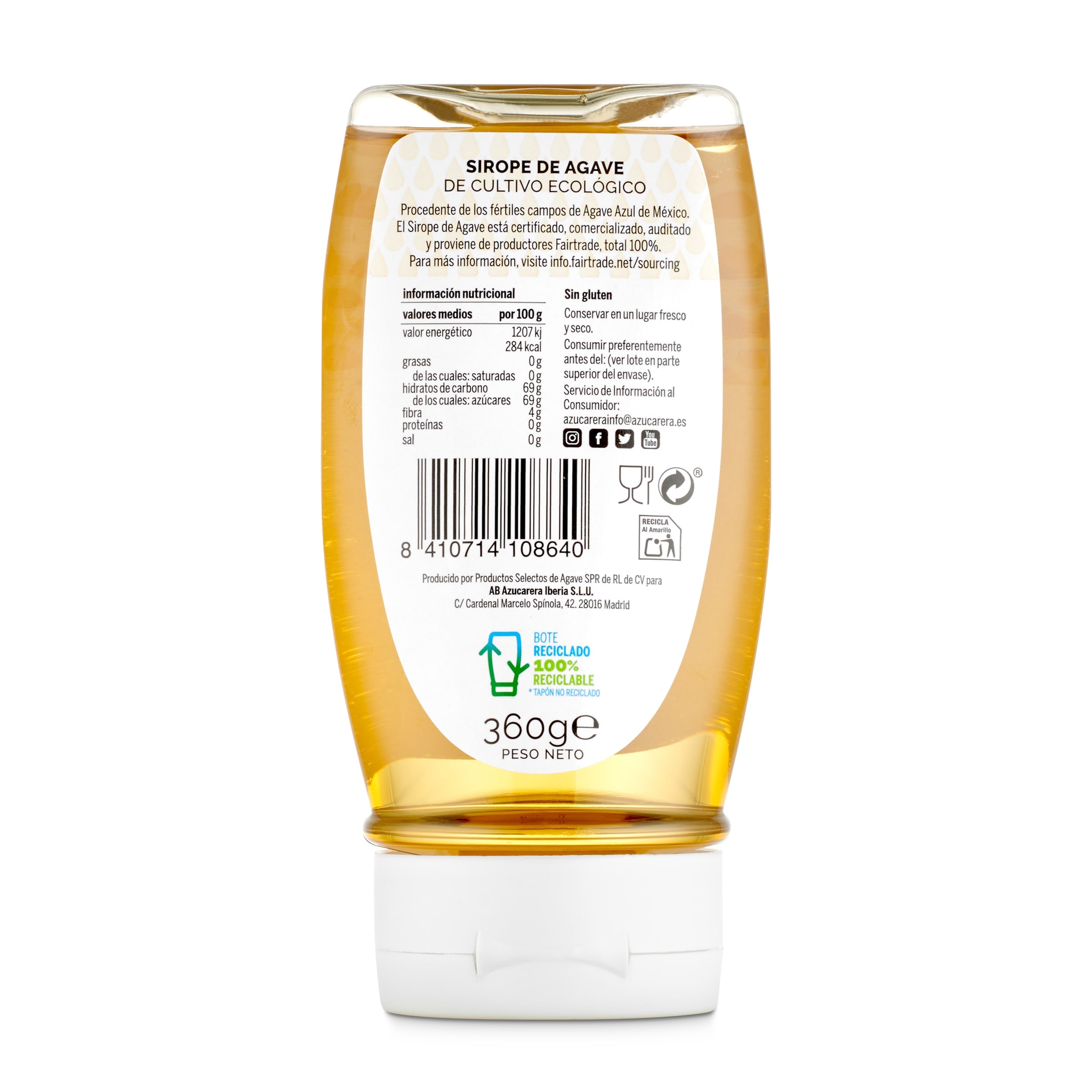 Sirope de ágave Azucarera 360 g