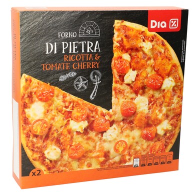Pizza ricotta y tomate cherry Dia caja 300 g-0 Pizza ricotta y tomate cherry Dia caja 300 g-0