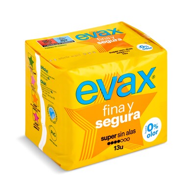 Compresas maxi super sin alas Evax bolsa 13 unidades-0 Compresas maxi super sin alas Evax bolsa 13 unidades-0
