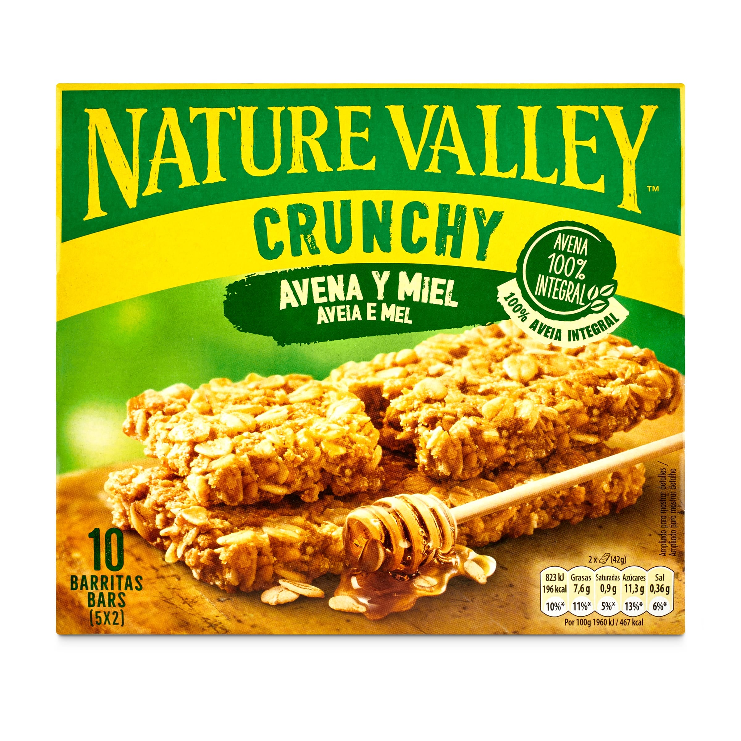Barritas de cereales de avena y miel crunchy Nature Valley 210 g