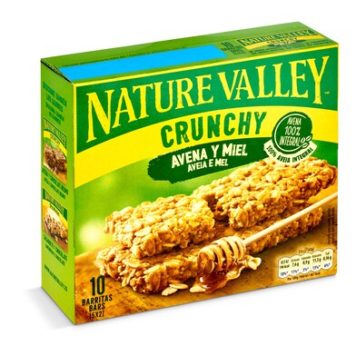 Barritas de cereales de avena y miel crunchy Nature Valley caja 210 g-0