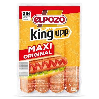 Salchichas maxi original Elpozo King upp bolsa 330 g-0 Salchichas maxi original Elpozo King upp bolsa 330 g-0