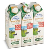 Leche desnatada suprema Central Lechera Asturiana pack 6 x 1 L