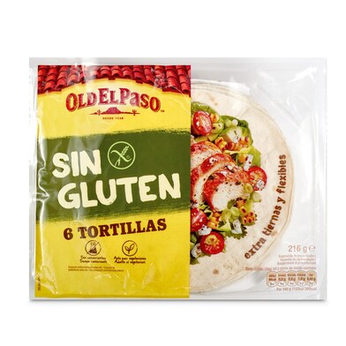 Tortillas mexicanas sin gluten Old El Paso bolsa 216 g-0