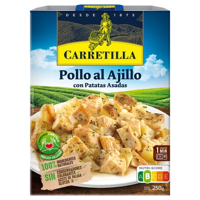 Pollo al ajillo Carretilla bandeja 250 g-0 Pollo al ajillo Carretilla bandeja 250 g-0