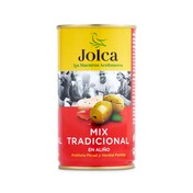 Aceitunas partidas aliñadas Jolca lata 185 g