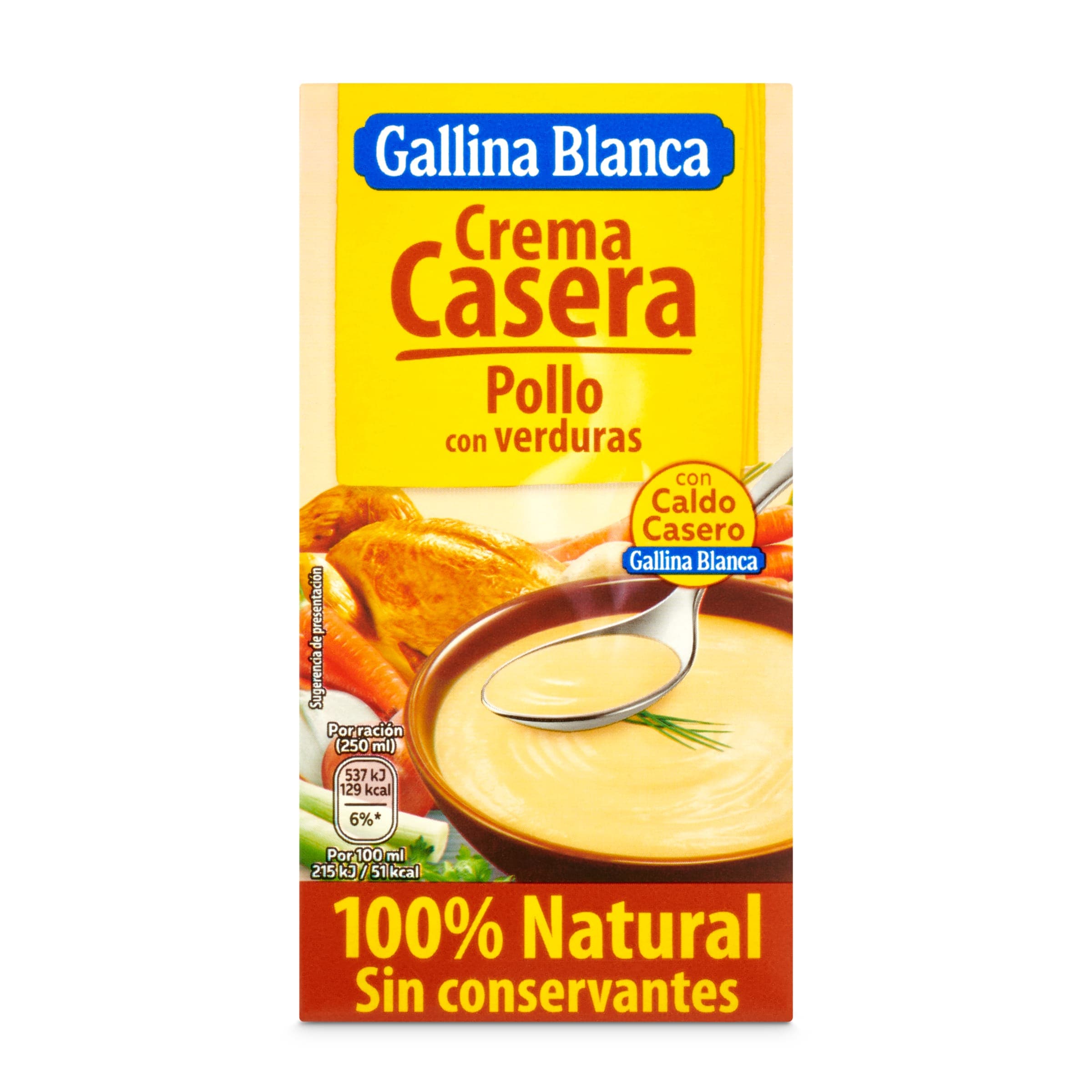 Crema de pollo con verduras Gallina Blanca 500 ml