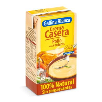 Crema casera de pollo con verduras Gallina Blanca brik 500 ml-0 Crema casera de pollo con verduras Gallina Blanca brik 500 ml-0