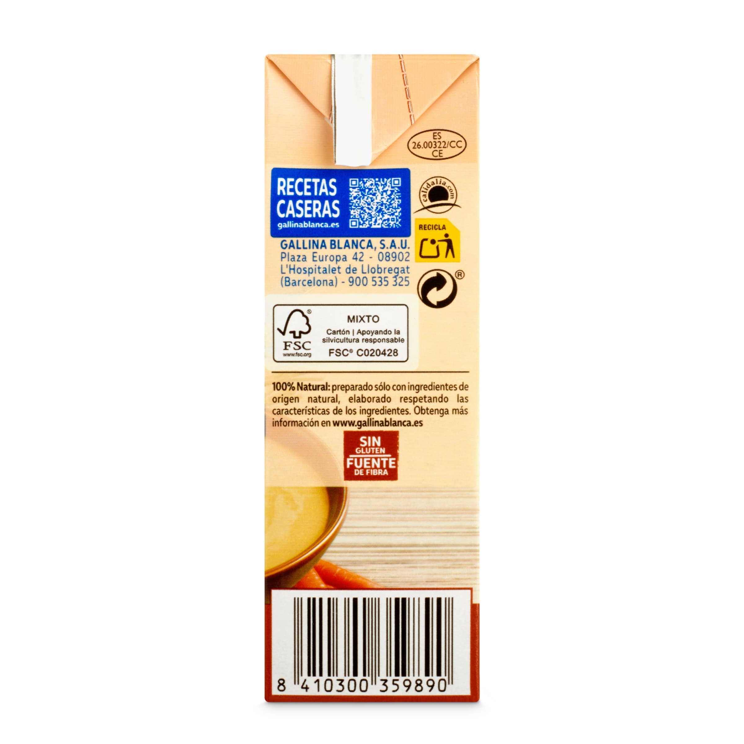 Crema de pollo con verduras Gallina Blanca 500 ml