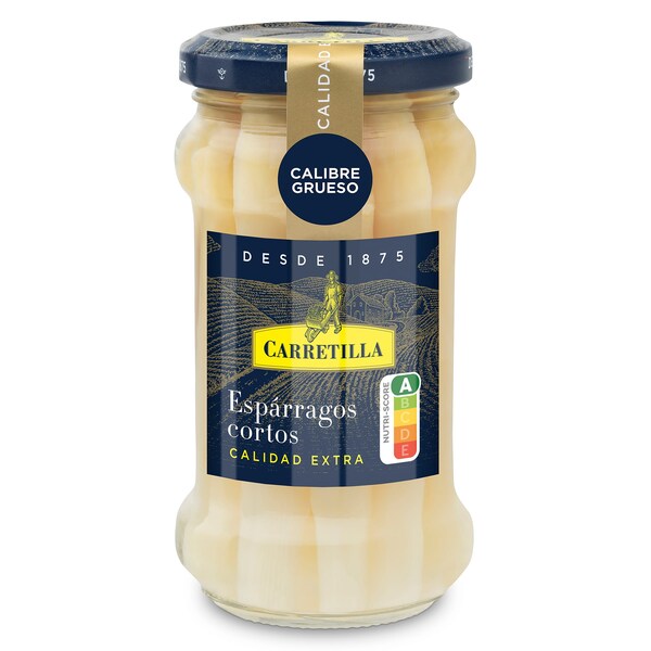 Espárragos Blancos Cortos Gruesos Carretilla Frasco 110 Gr.