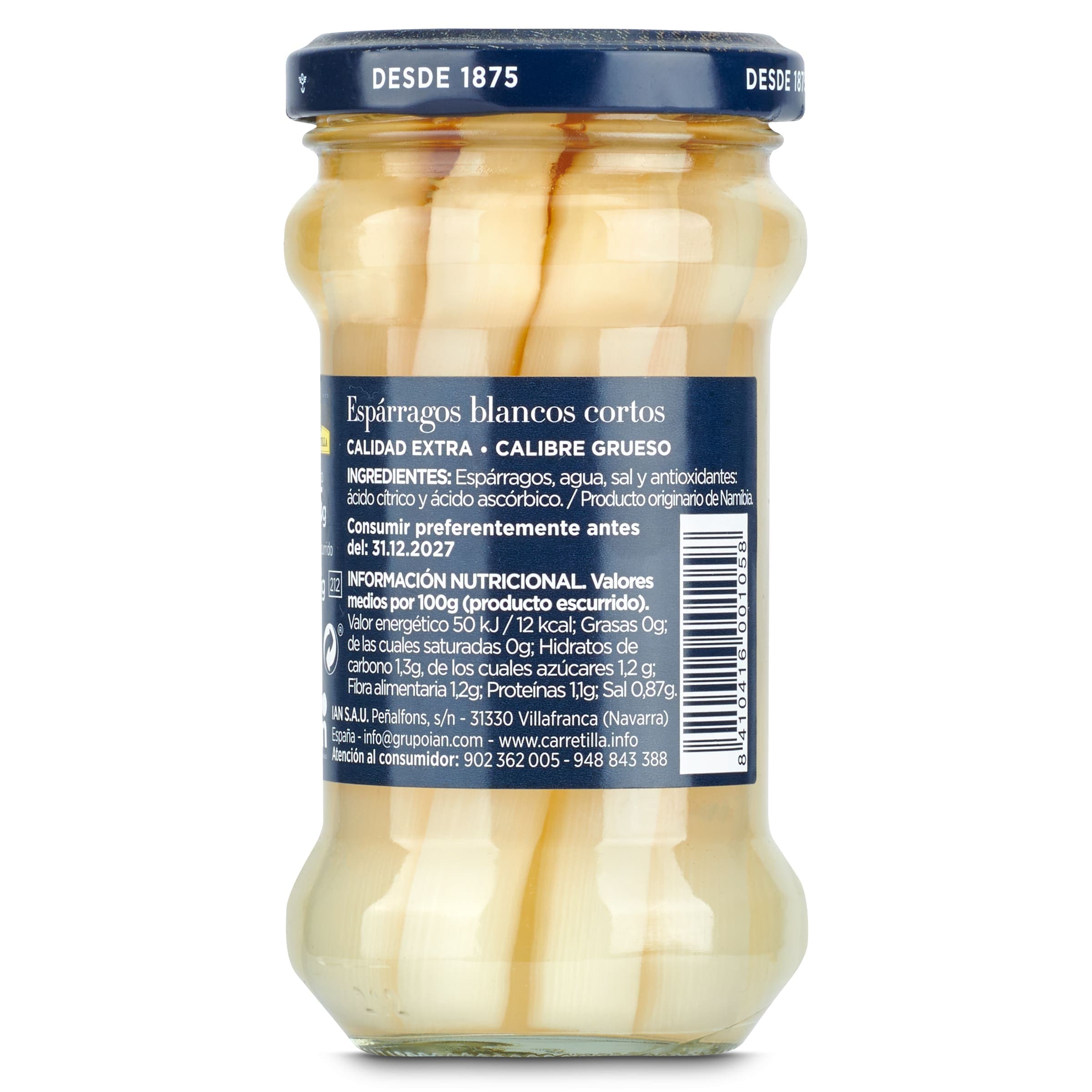 Espárragos blancos cortos Carretilla 110 g