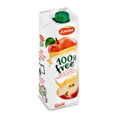 Bebida de zumo de manzana 100% free Juver brik 1 l-0 Bebida de zumo de manzana 100% free Juver brik 1 l-0
