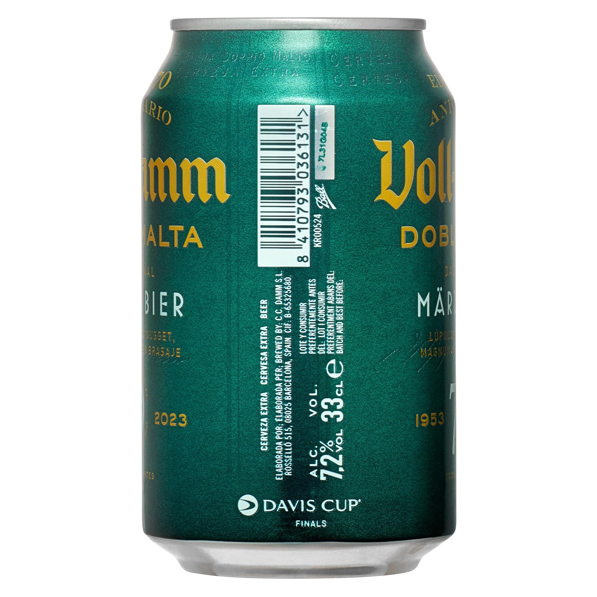 Cerveza doble malta Voll Damm 33 cl