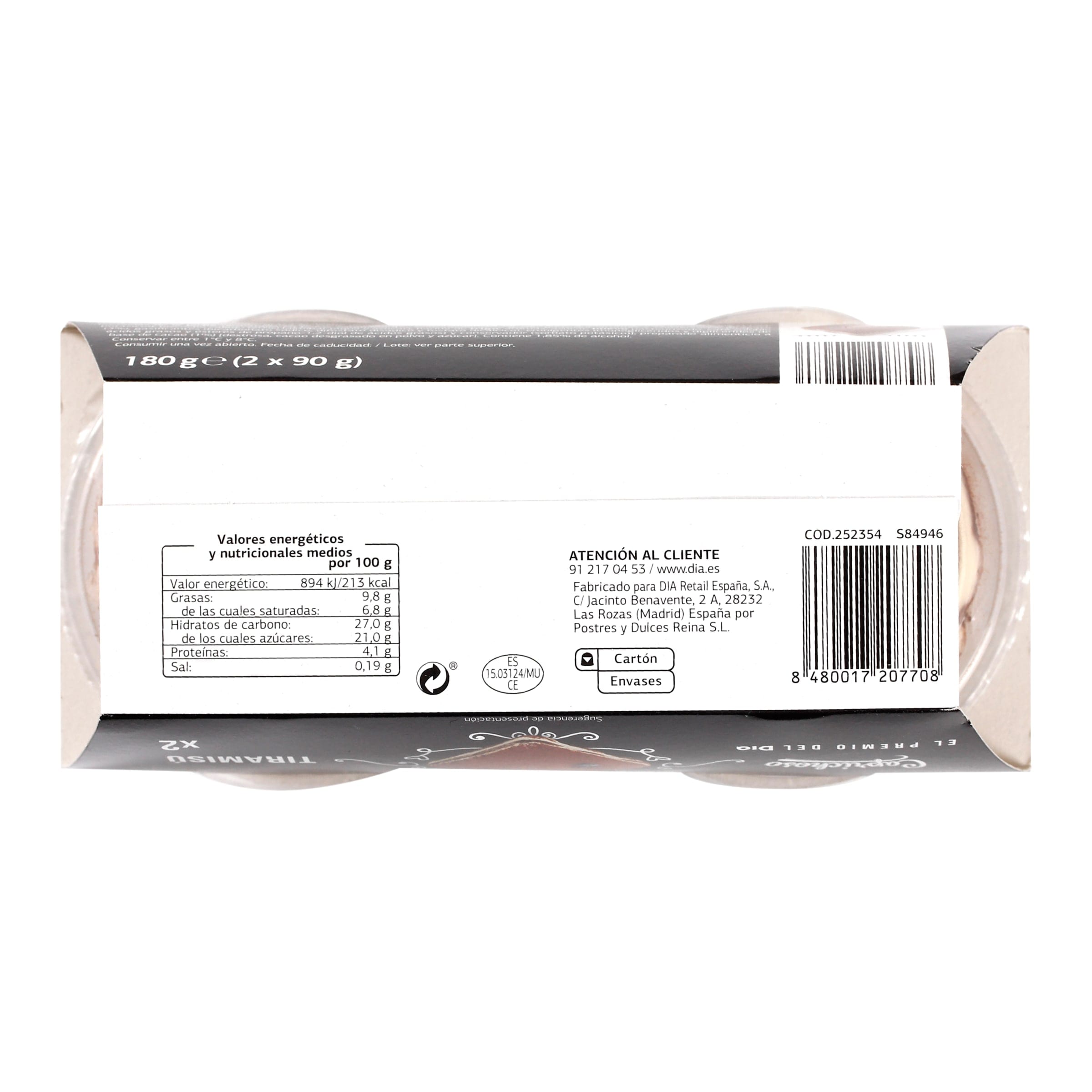 Tiramisú Dia Caprichoso 2 x 90 g