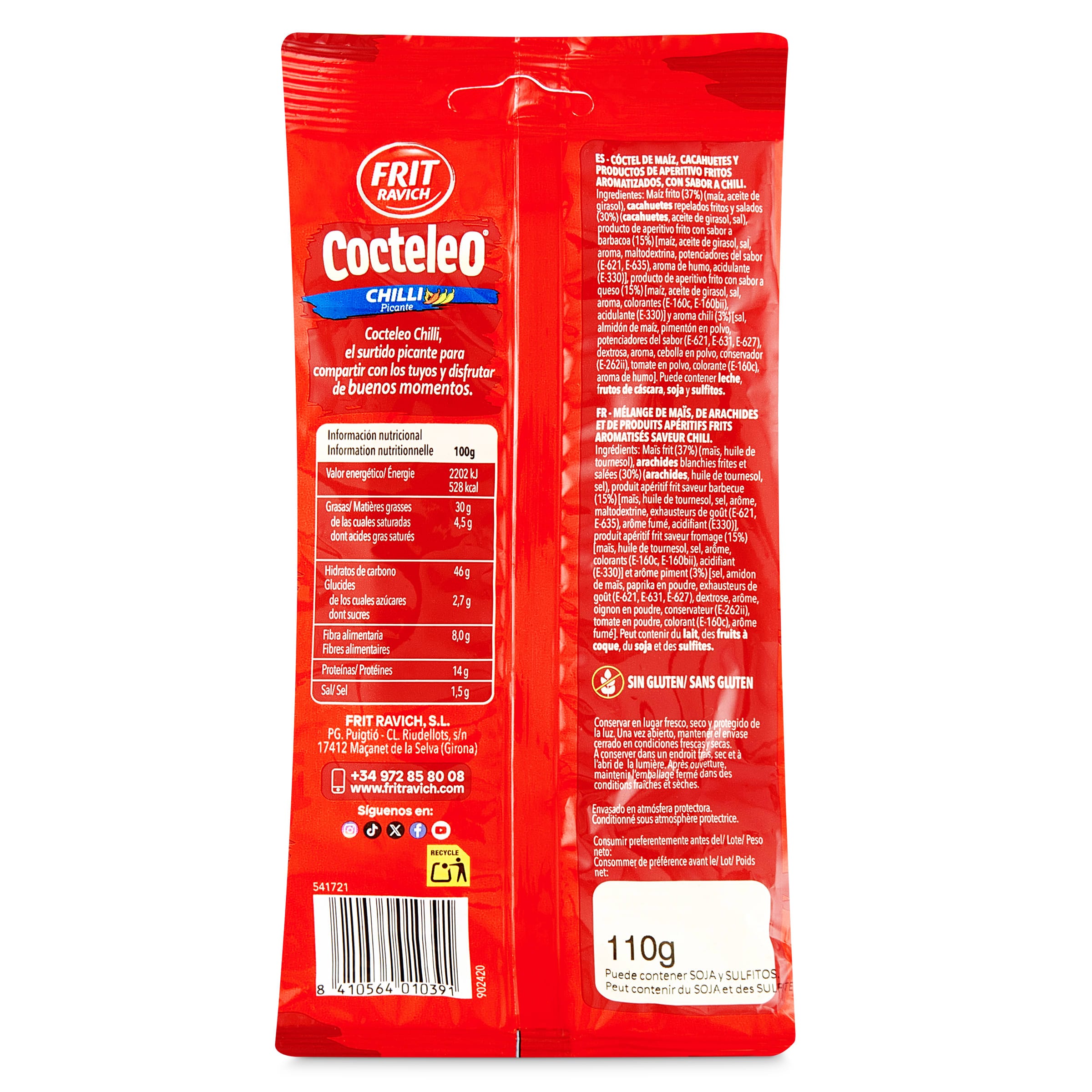 Mix frutos secos chilli picante Frit Ravich 110 g