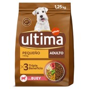 Alimento para perros mini adulto con buey Ultima bolsa 1.5 Kg