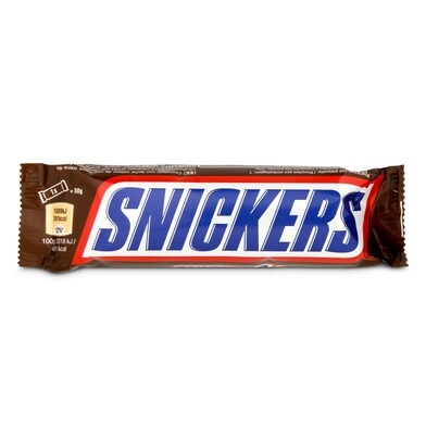 Barrita rellena de caramelo con cacahuetes Snickers 50 g-0