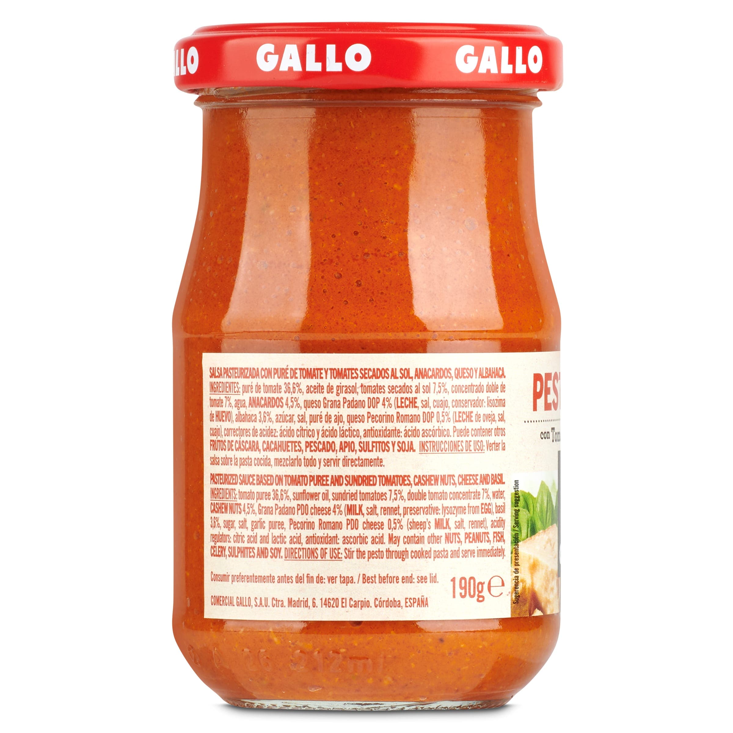 Pesto rojo Gallo 190 g