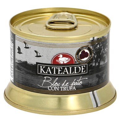 Bloc de foie grass de pato con trufa Katealde lata 130 g-0 Bloc de foie grass de pato con trufa Katealde lata 130 g-0