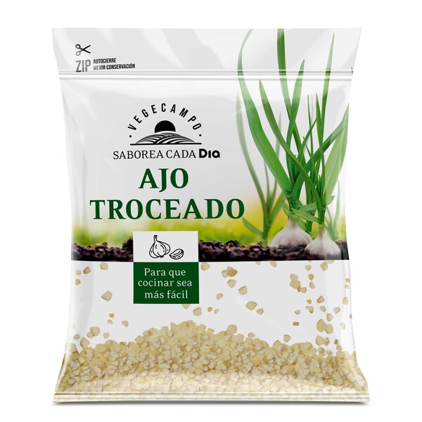 Ajo Picado Dia Vegecampo Bolsa 150 Gr.