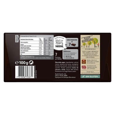 Chocolate negro Dolca 100 g-1 Chocolate negro Dolca 100 g-1